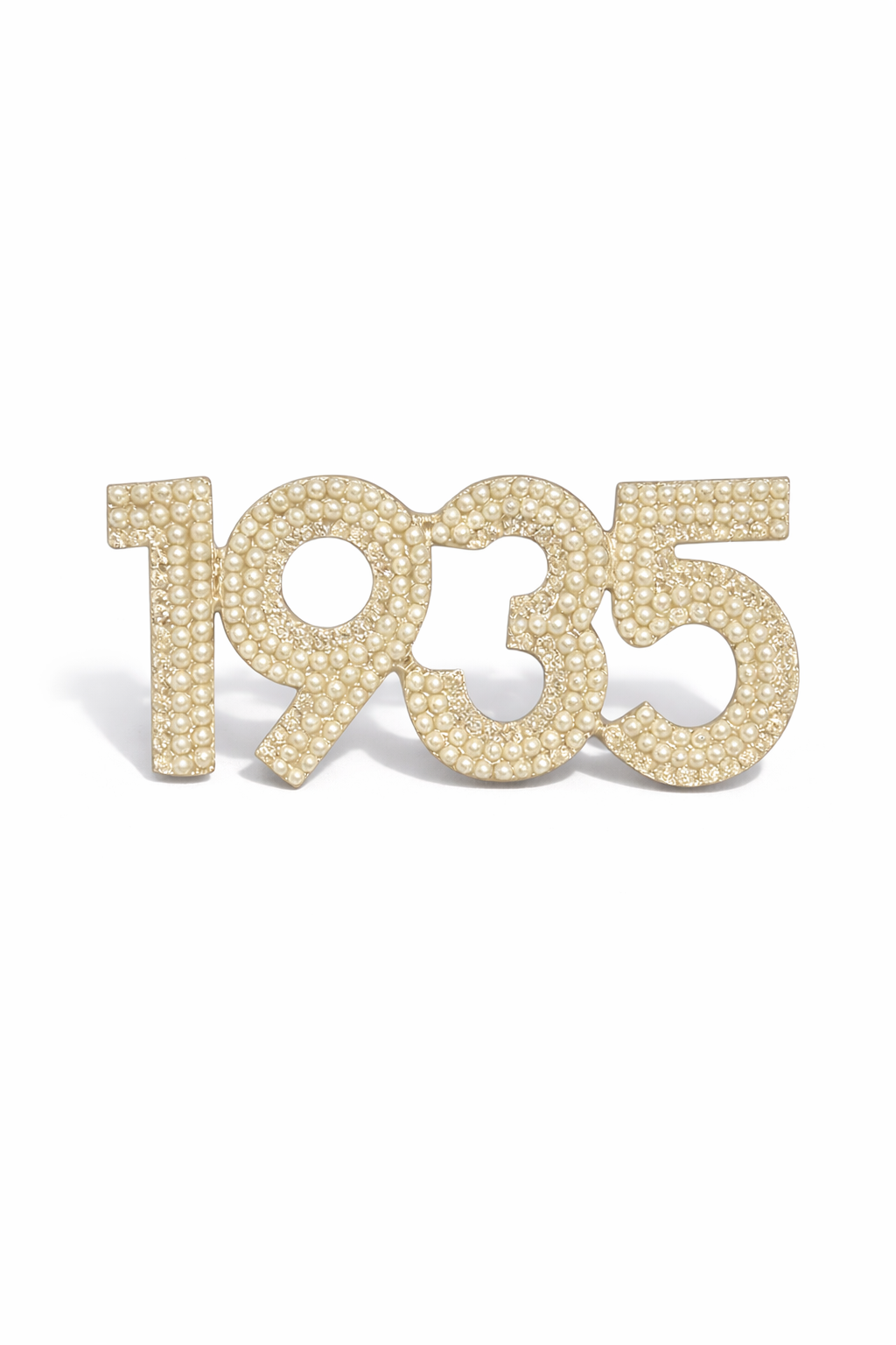 1935 Brooch Pearl & Rhinestone