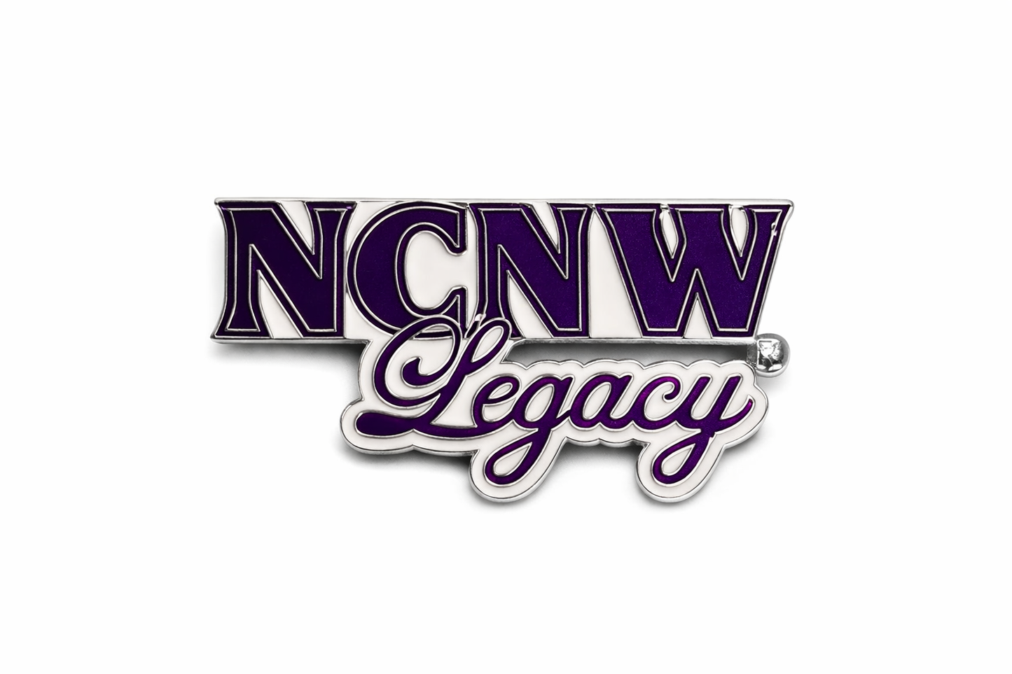 NCNW Legacy Purple & White Brooch