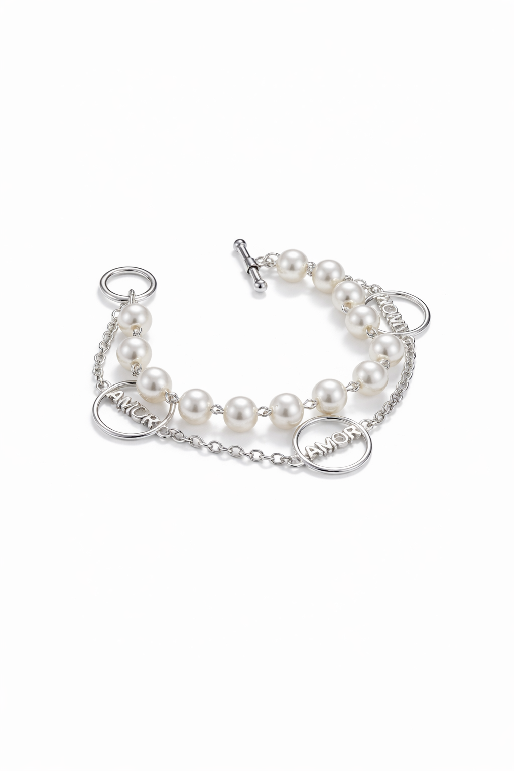 NCNW Pearl and Charm Bracelet