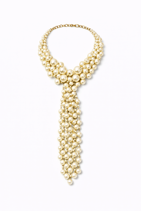 Pearl Tie Necklace