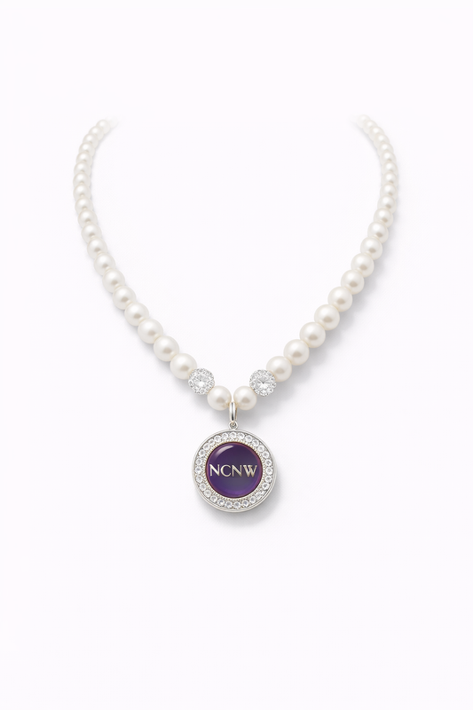 NCNW Pearl Circle Pendant Necklace