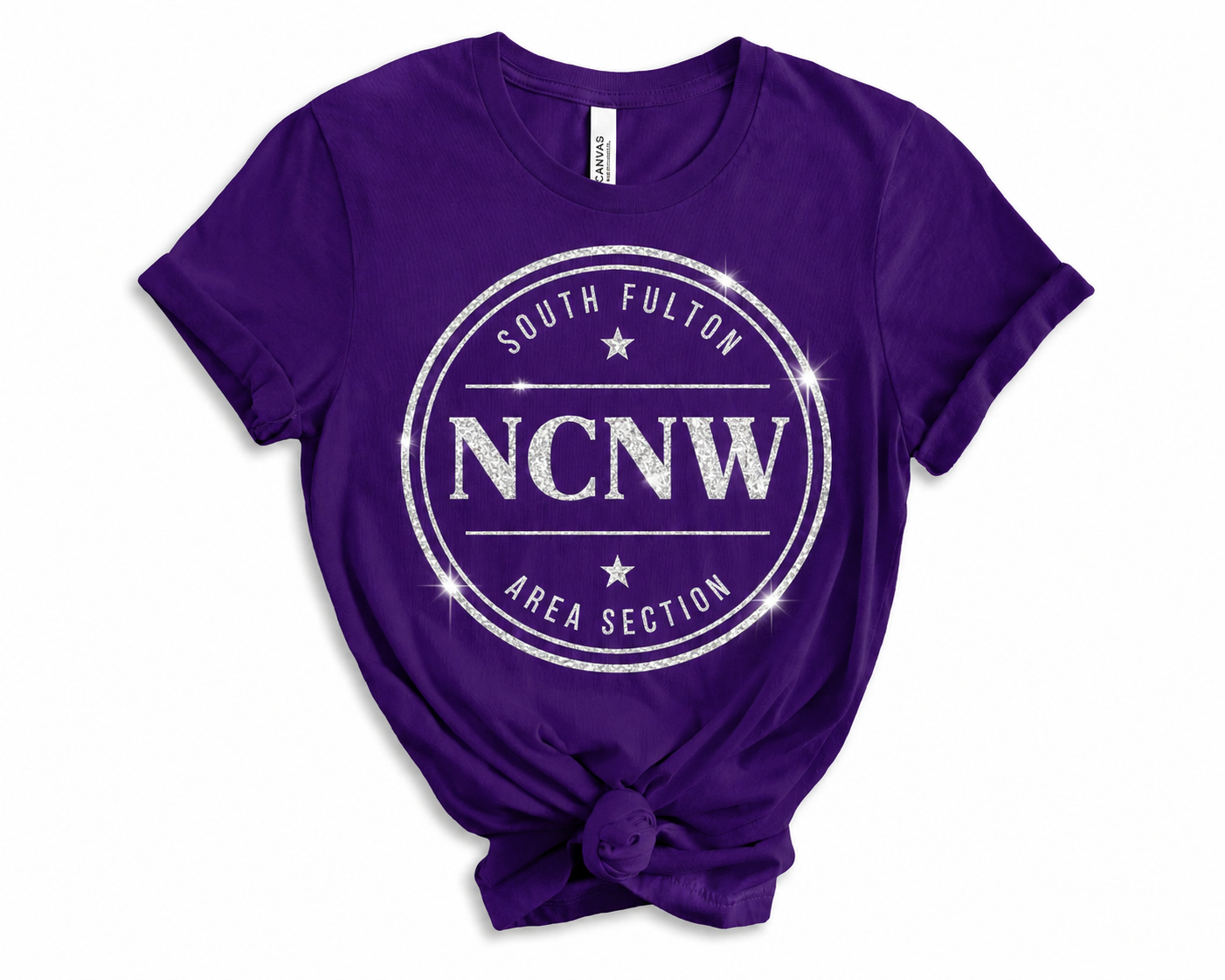 NCNW South Fulton Area Section Signature Circle Exclusive Member Only Tee – Purple Edition