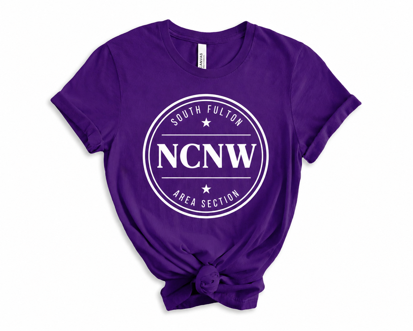 NCNW South Fulton Area Section Signature Circle Exclusive Member Only Tee – Purple Edition