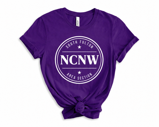 NCNW South Fulton Area Section Signature Circle Exclusive Member Only Tee – Purple Edition