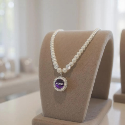 NCNW Pearl Circle Pendant Necklace