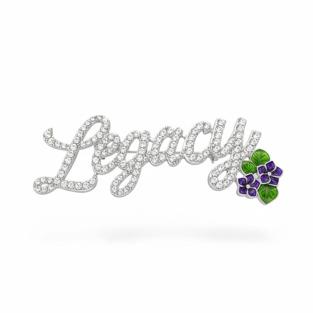 Rhinestone Legacy Brooch