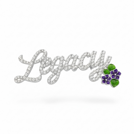 Rhinestone Legacy Brooch