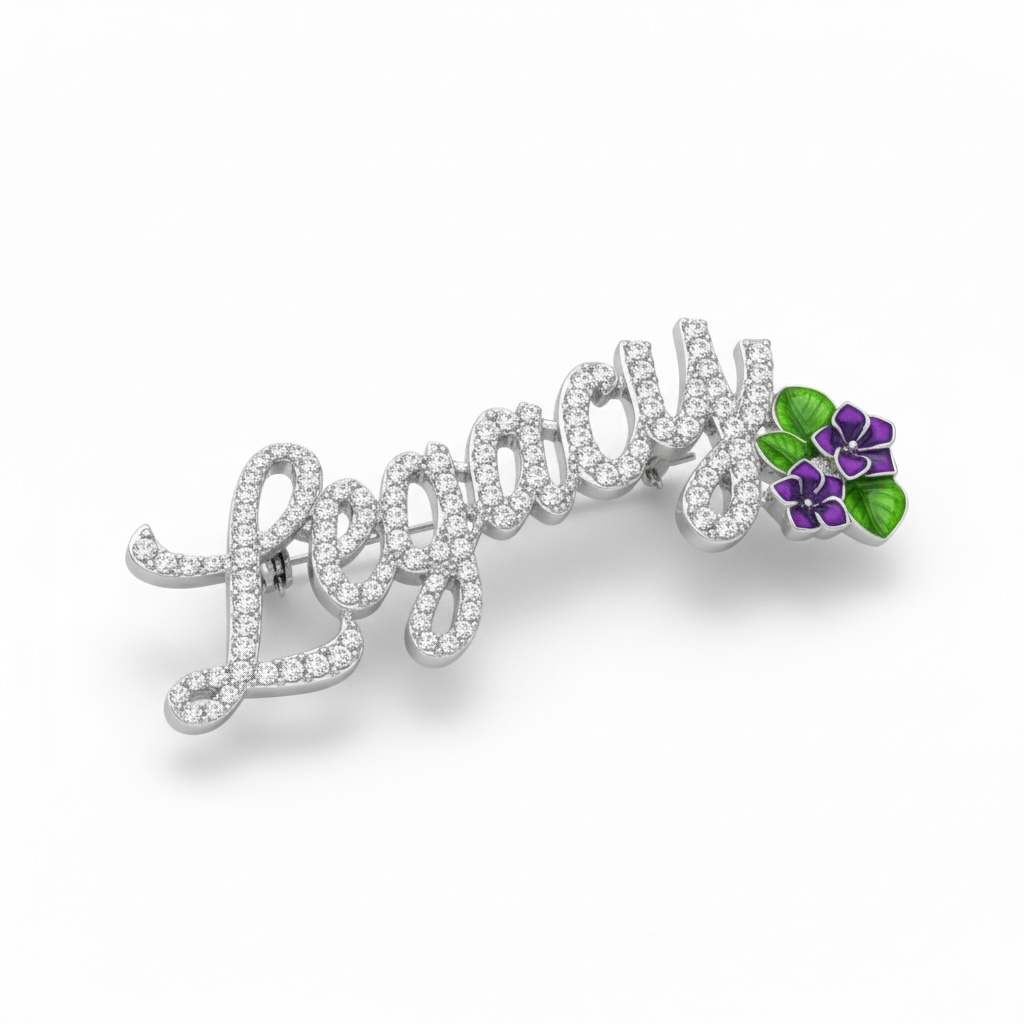 Rhinestone Legacy Brooch