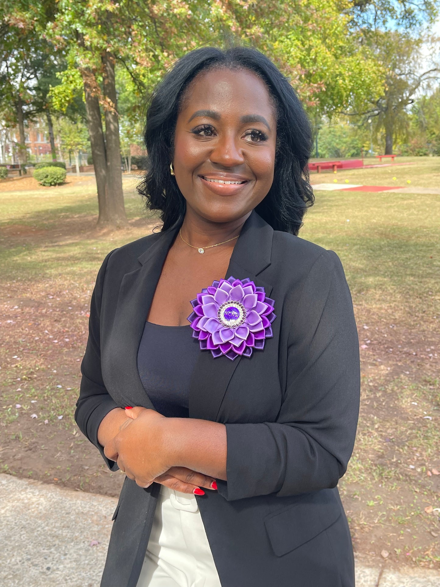 NCNW Ribbon Flower (Multi-Color or Purple)